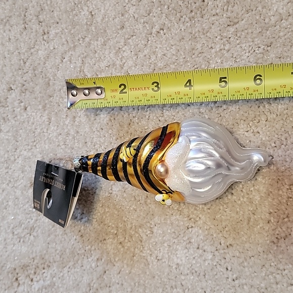 NWT Robert Stanley Gnome Bee Blown Glass Ornaments Set of 3 - Picture 3 of 4